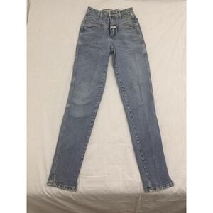 Vintage Marithe Francois Girbaud Jeans Size 1/2 Stone Washed Denim 90s France